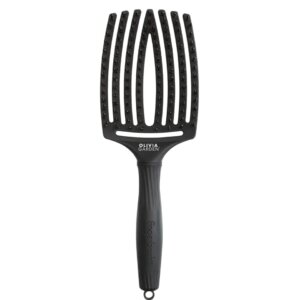 Perie profesională Olivia Garden Fingerbrush Combo Large cu peri de nylon și mistreț